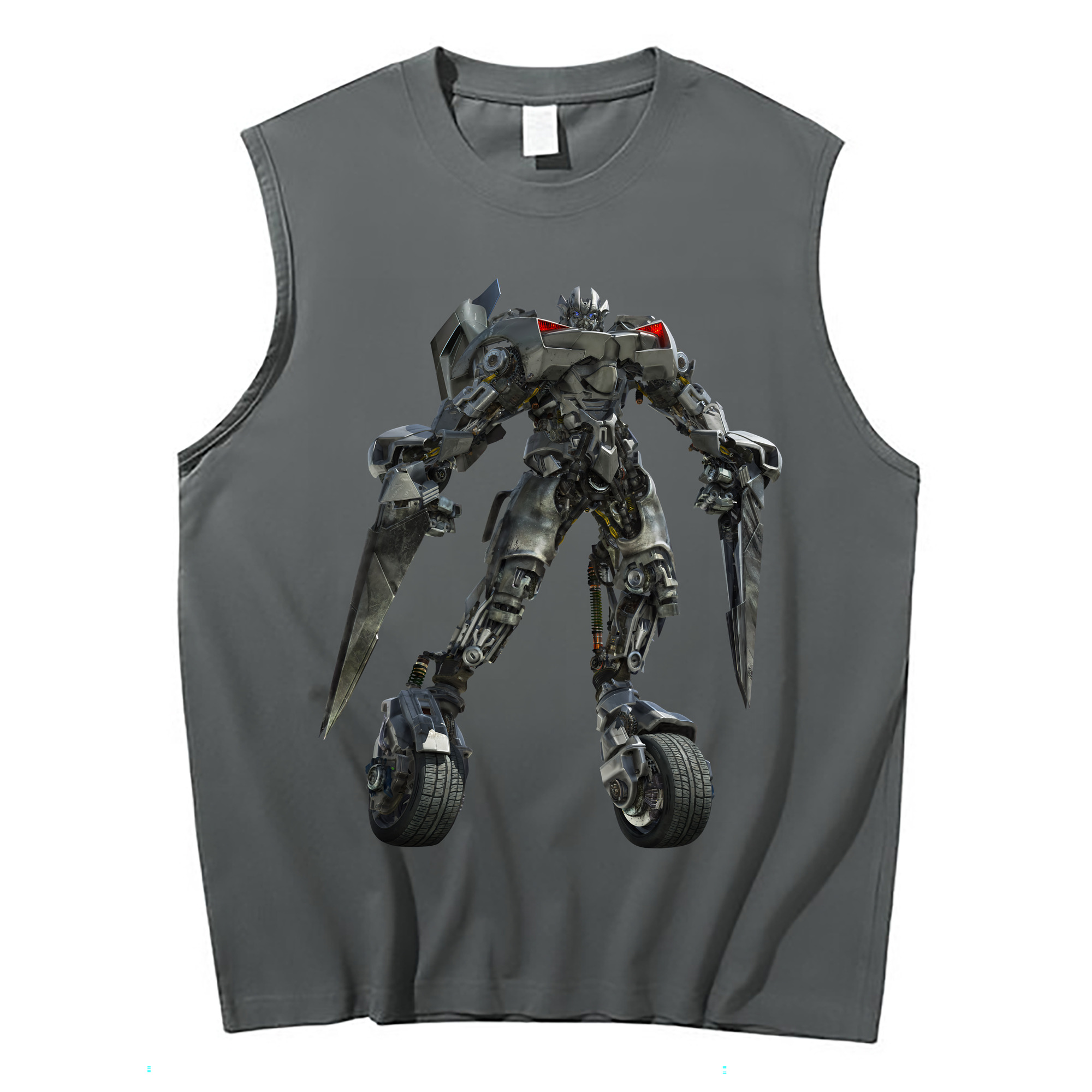 （画像用） Transformers トランスフォーマー コットン100％タンクトップ（フロントプリント）
